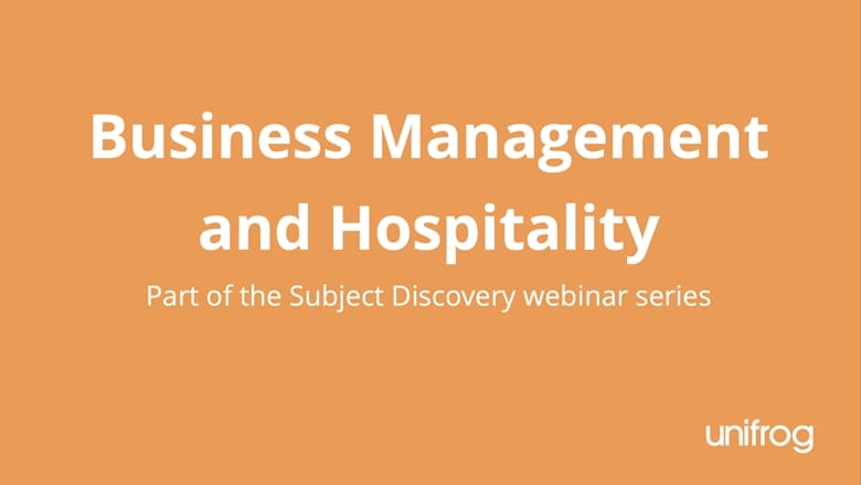 Subject Discovery Series: Business Management and Hospitality