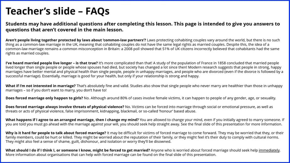 Unifrog's PSHE Lesson Pack FAQs