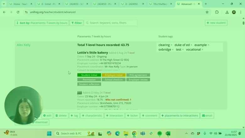 How to: Use the Placements tool for T levels